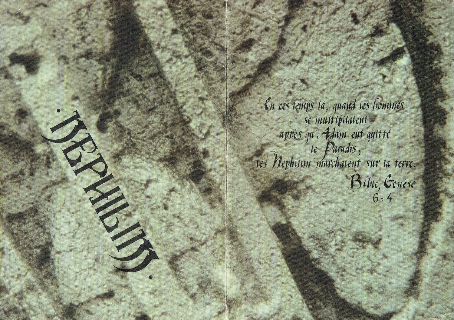 Nephilim: Écran Cover Back