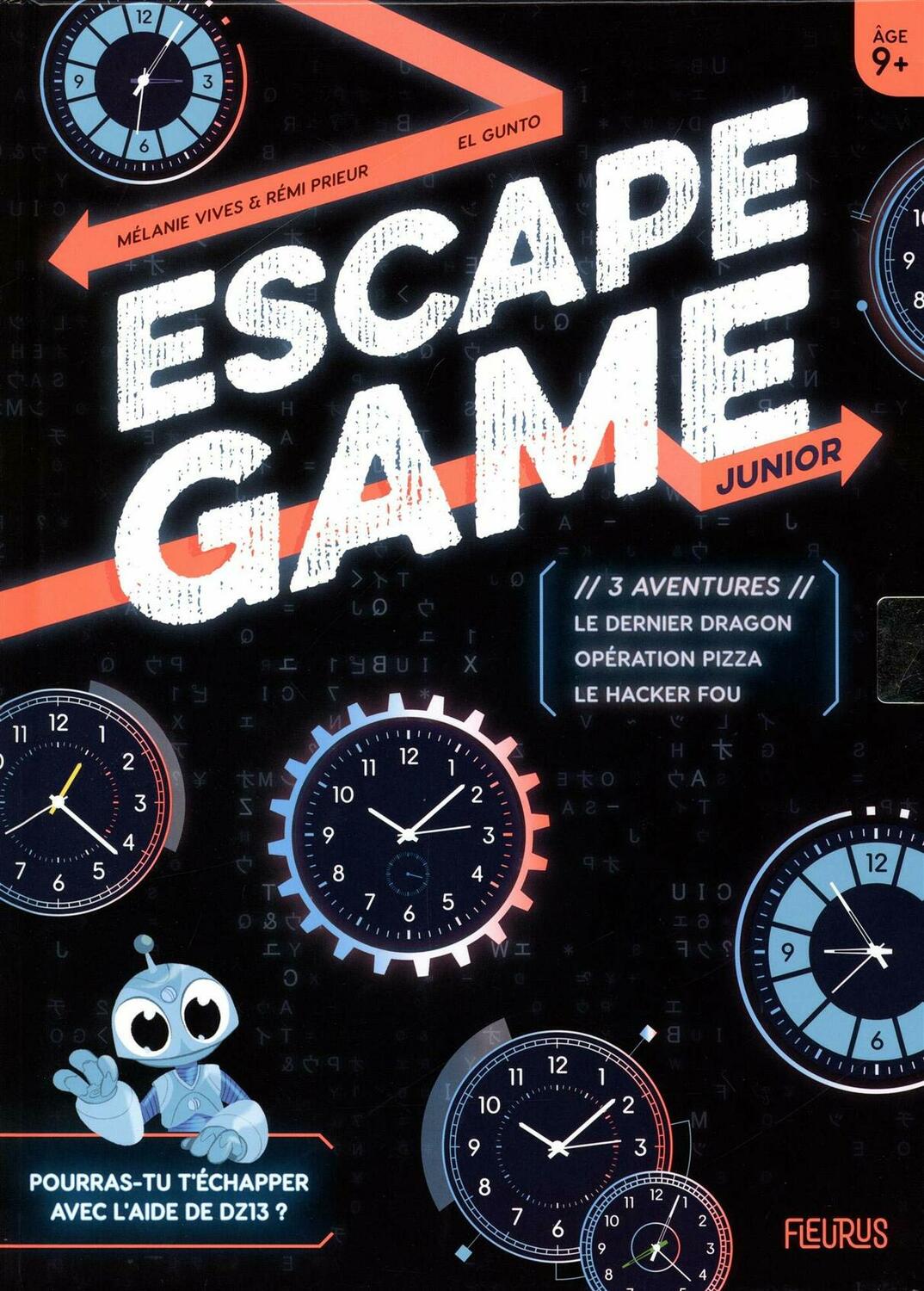 Escape Game: Junior - 3 Aventures (Le Dernier Dragon / Opération Pizza / Le Hacker Fou) Cover
