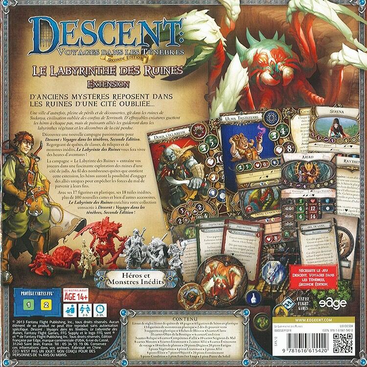 Descent: Voyages Dans les Ténèbres (Seconde Édition) - Le Labyrinthe des Ruines Back