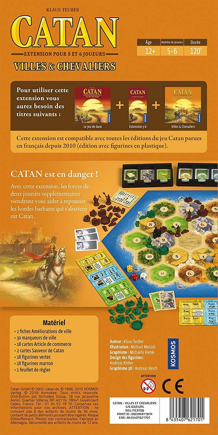 Catan: Villes & Chevaliers - 5 et 6 Joueurs Back