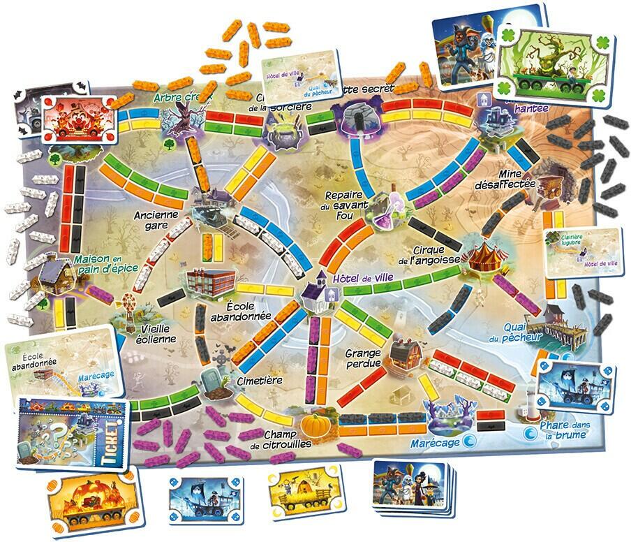 Les Aventuriers du Rail: Le Train Fantôme Map