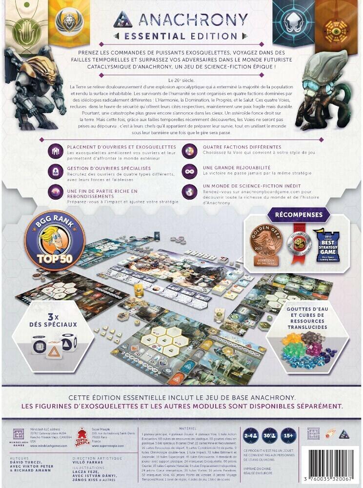 Anachrony: Essential Edition Back