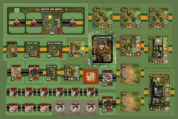 Heroes of Normandie: US Army Box Tuiles