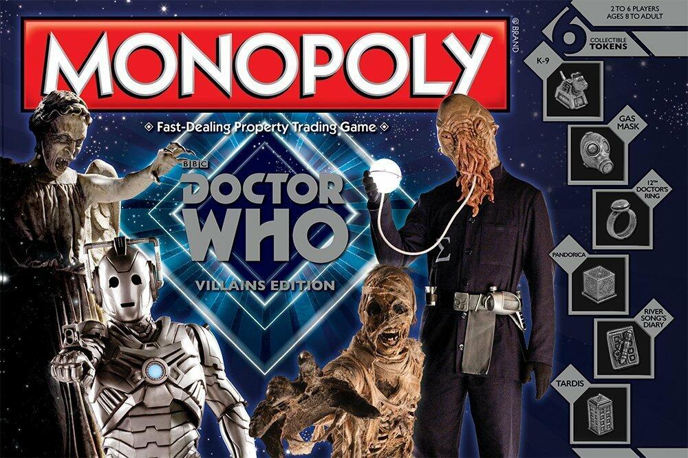 Monopoly: Doctor Who Villains Edition Cover
