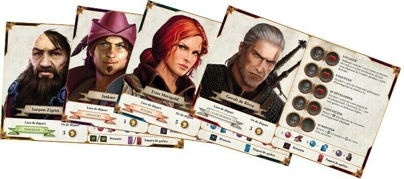 The Witcher: Le Jeu d'Aventure Personnages