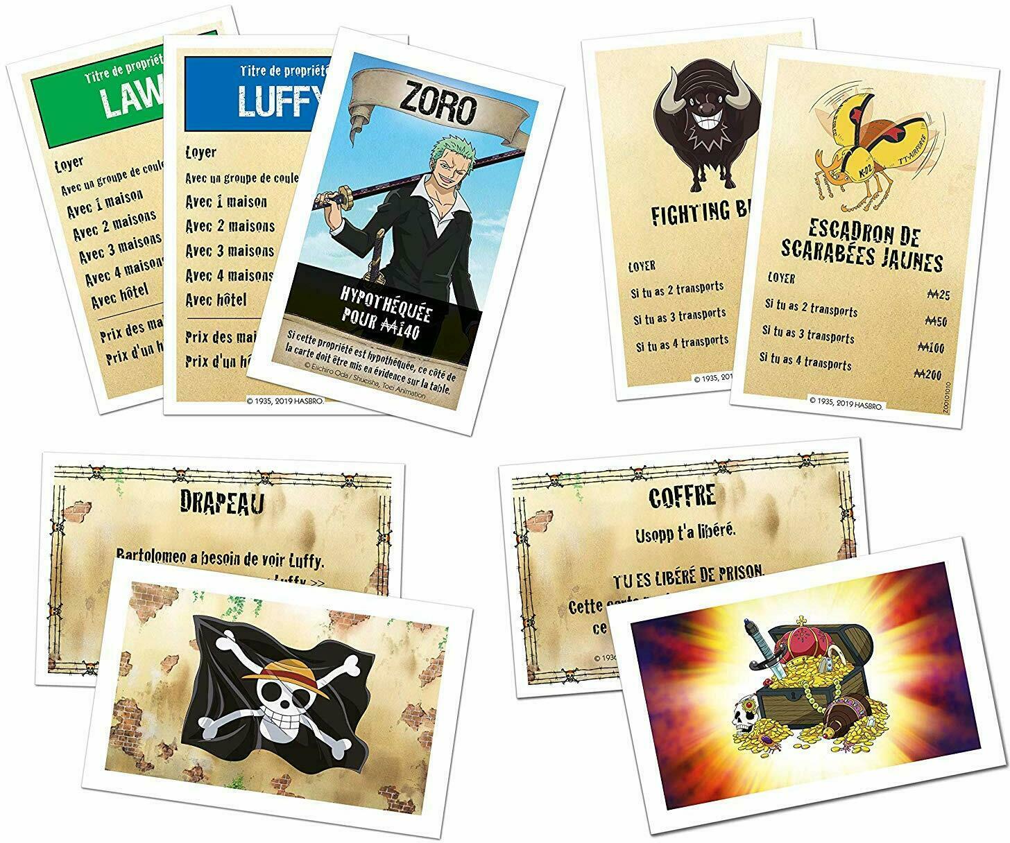 Monopoly: One Piece Cartes