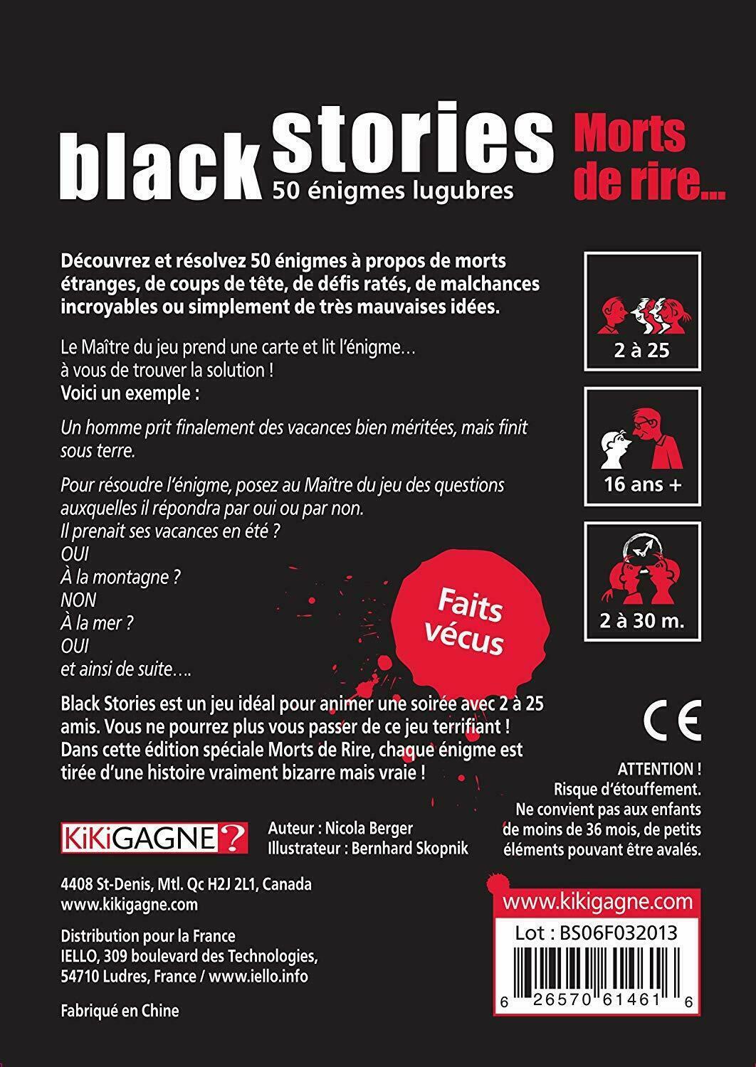 Black Stories: Morts de Rire... Back