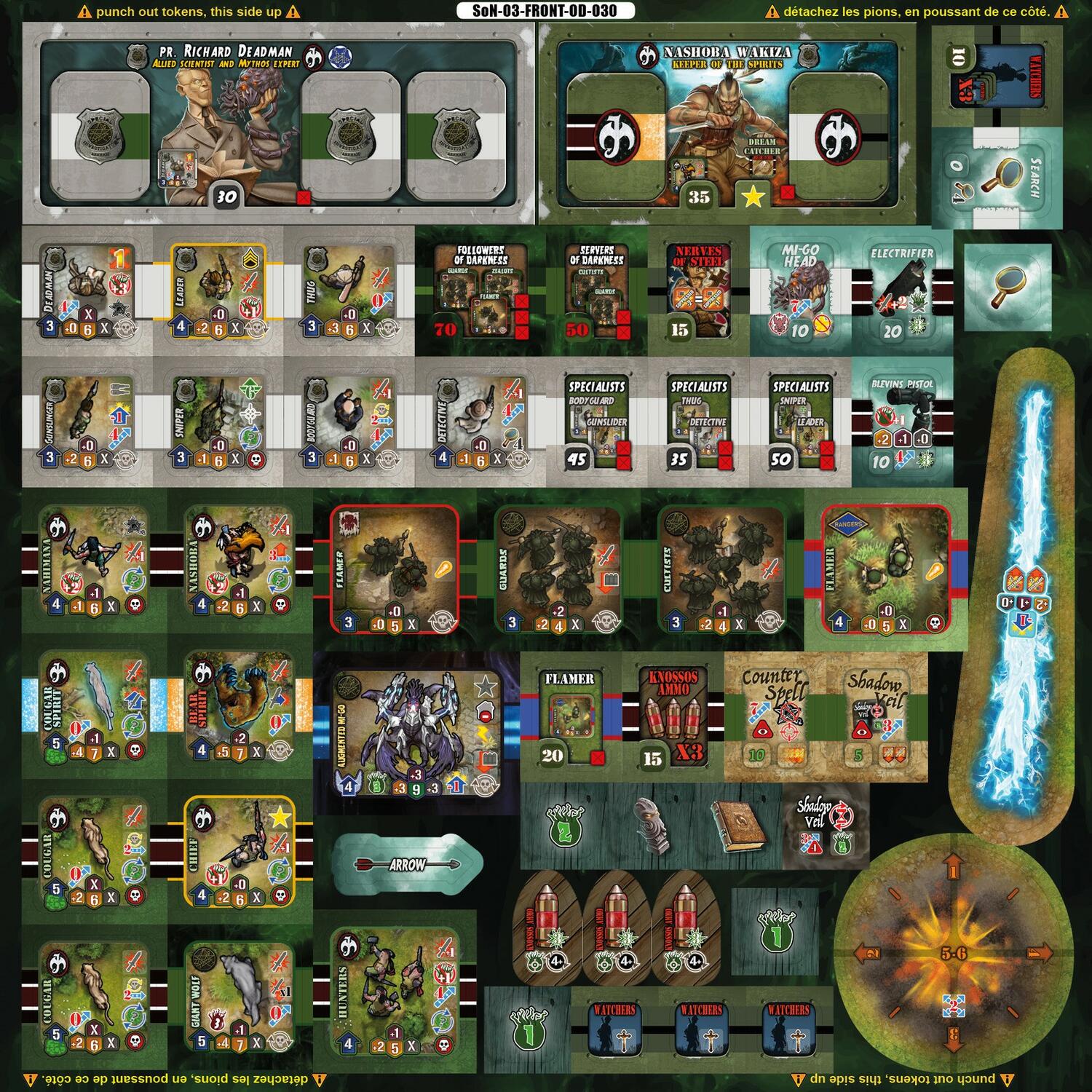 Shadows over Normandie: Shadow Hunters Tuiles