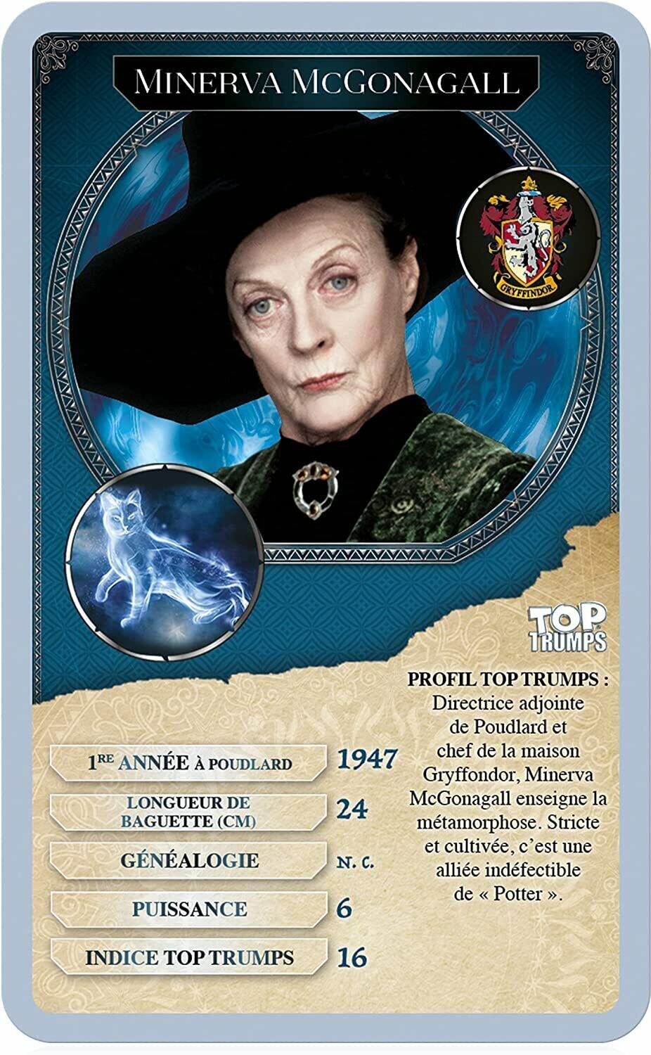 Top Trumps: Harry Potter - Sorciers et Sorcières Carte