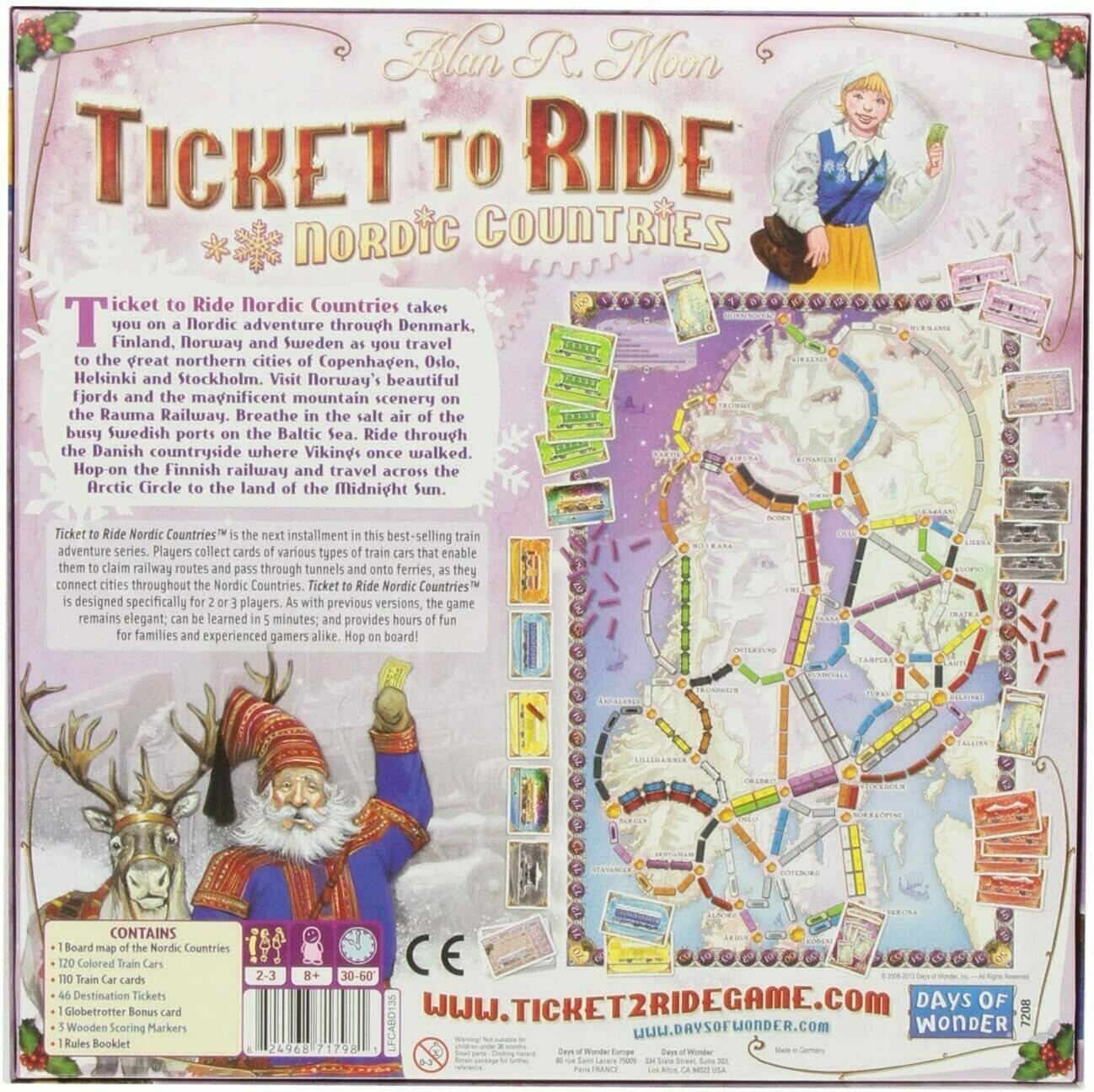 Ticket to Ride: Nordic Countries Back