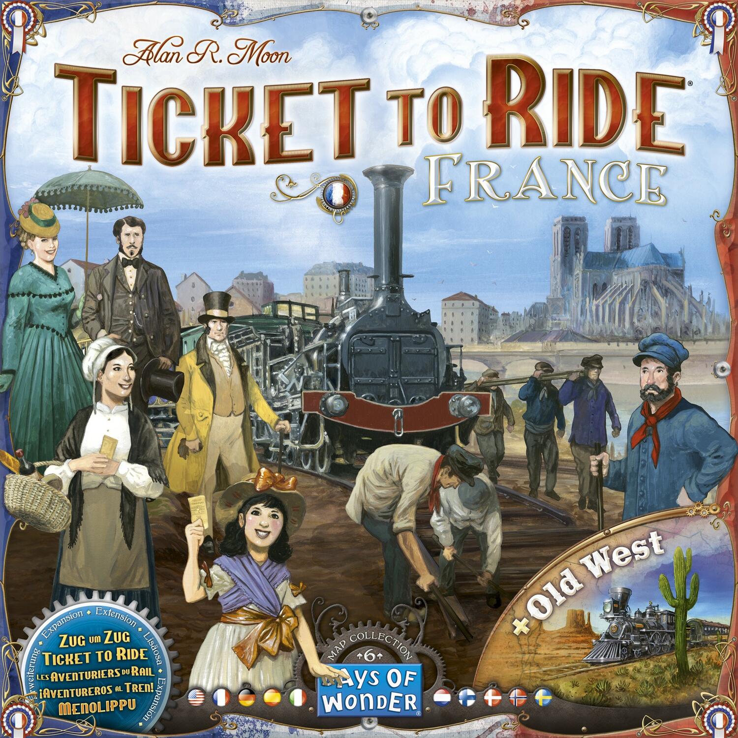 Les Aventuriers du Rail: Map Collection 6 - France & Old West Cover
