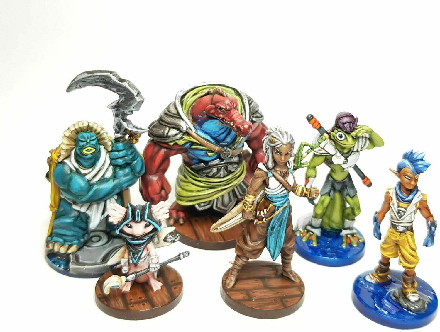 Tidal Blades: Heroes of the Reef Figurines