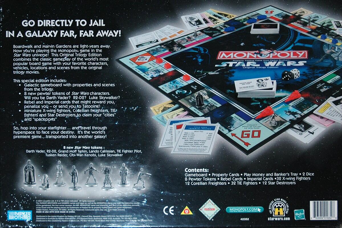 Monopoly: Star Wars - Original Trilogy Edition Back