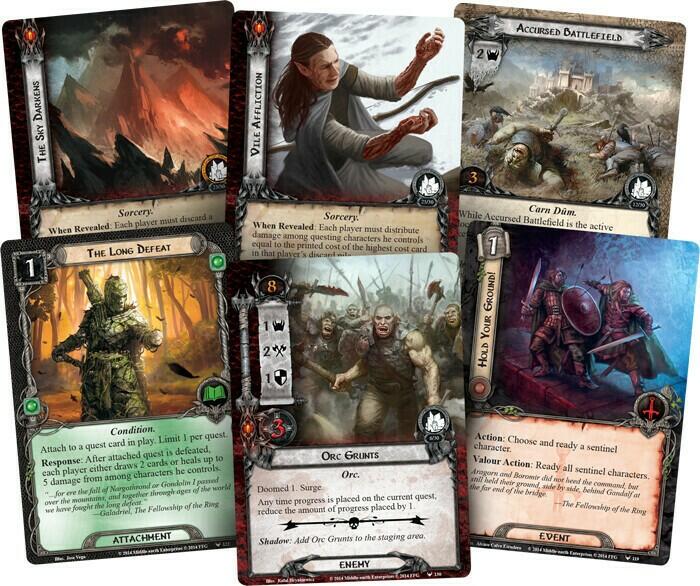 Le Seigneur des Anneaux: Le Jeu de Cartes - La Bataille de Carn Dûm Cartes