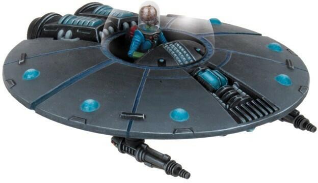 Mars Attacks: Le Jeu - Soucoupe-Chasseur Martienne Figurine