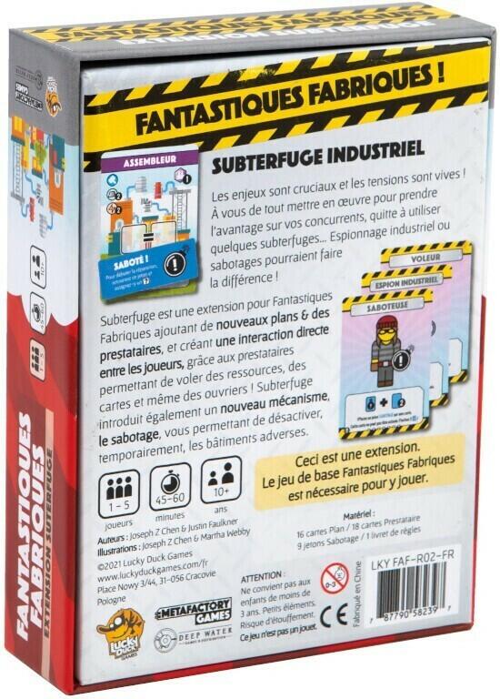 Fantastiques Fabriques: Subterfuge Back 3d