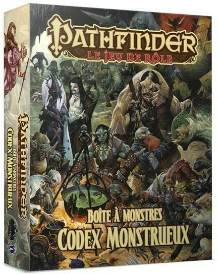 Pathfinder: Le Jeu de Rôle - Boîte à Monstres - Codex Monstrueux Cover 3d