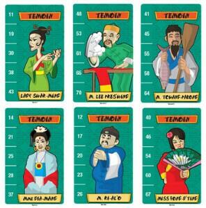 Les Mystères de Pékin: Jeu de Cartes Cartes