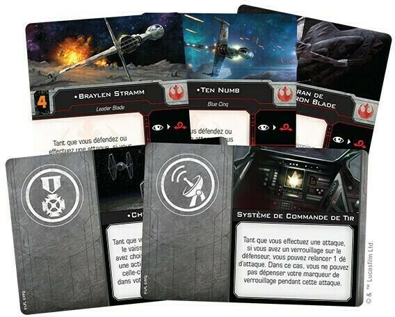 Star Wars: X-Wing - B-Wing A/SF-01 Cartes