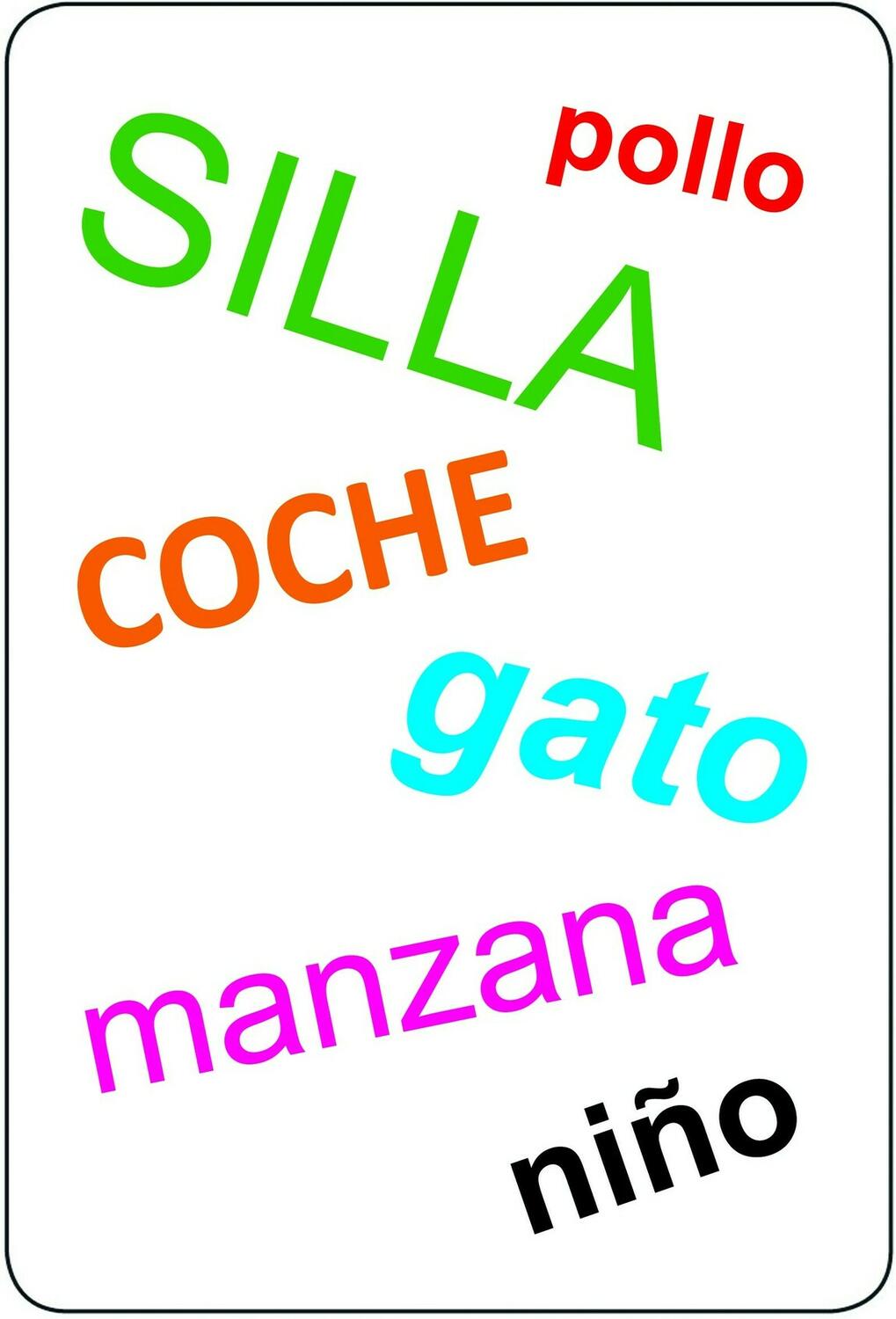 Tam Tam: Espagnol Carte