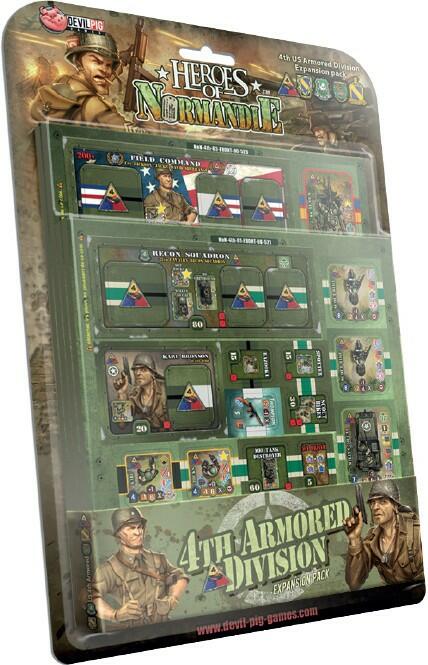 Heroes of Normandie: US 4th Armored Division Cover 3d
