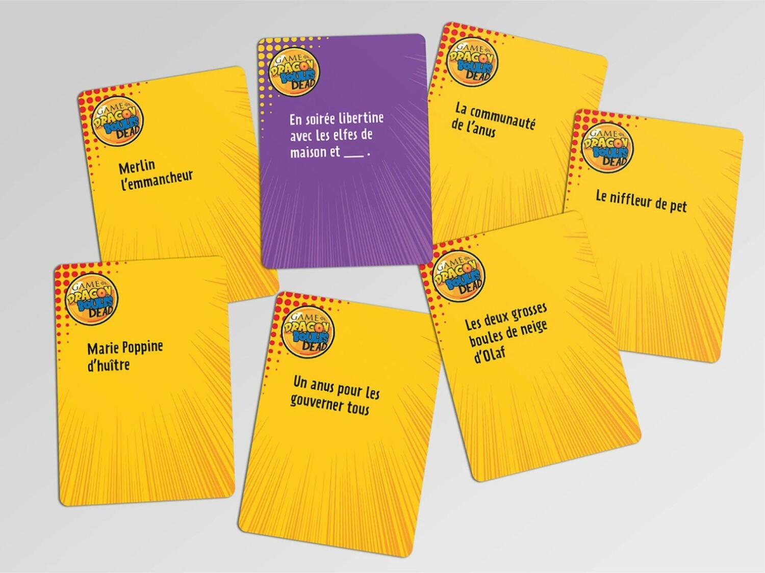 Game of Dragon Boules Dead: Grosse Baguette Cartes