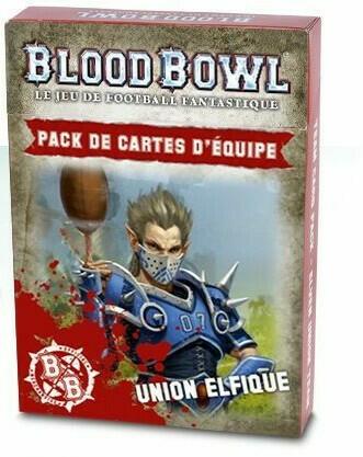 Blood Bowl: Le Jeu de Football Fantastique - Pack de Cartes d'Équipe - Union Elfique Cover 3d