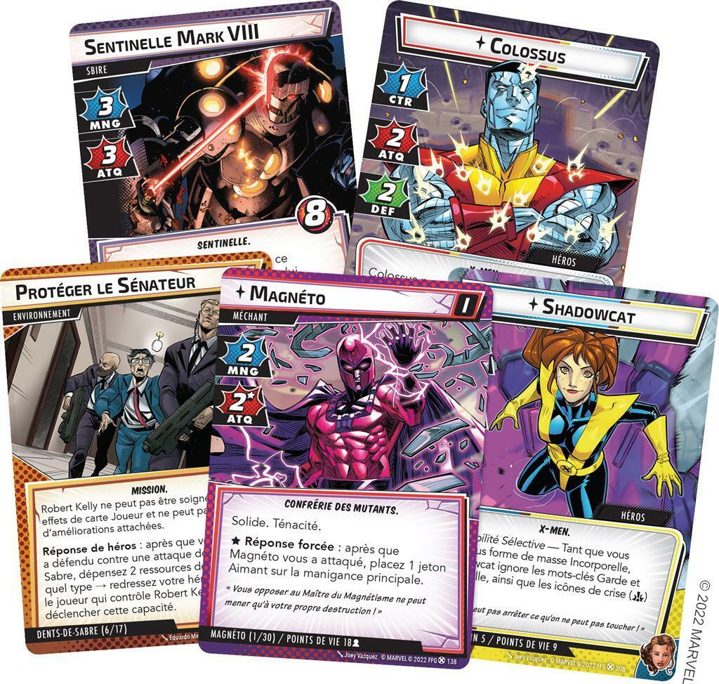 Marvel Champions: Le Jeu de Cartes - La Genèse des Mutants Cartes