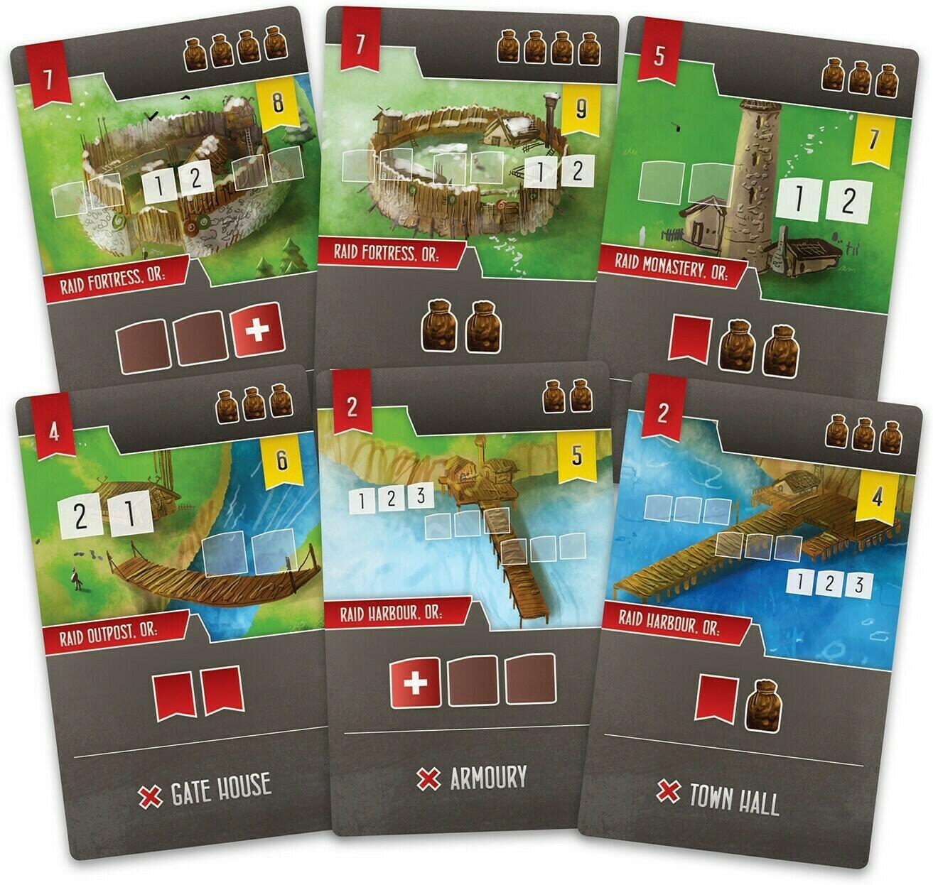 Pillards de la Mer du Nord: Version Solo Cartes