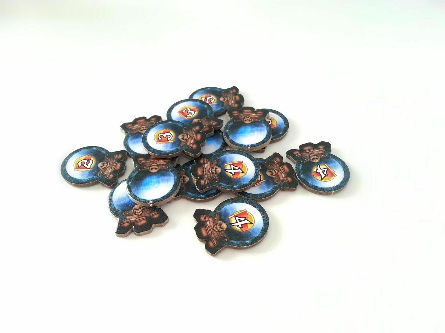 Blood Bowl: Team Manager - Le Jeu de Cartes - Mort Subite Jetons