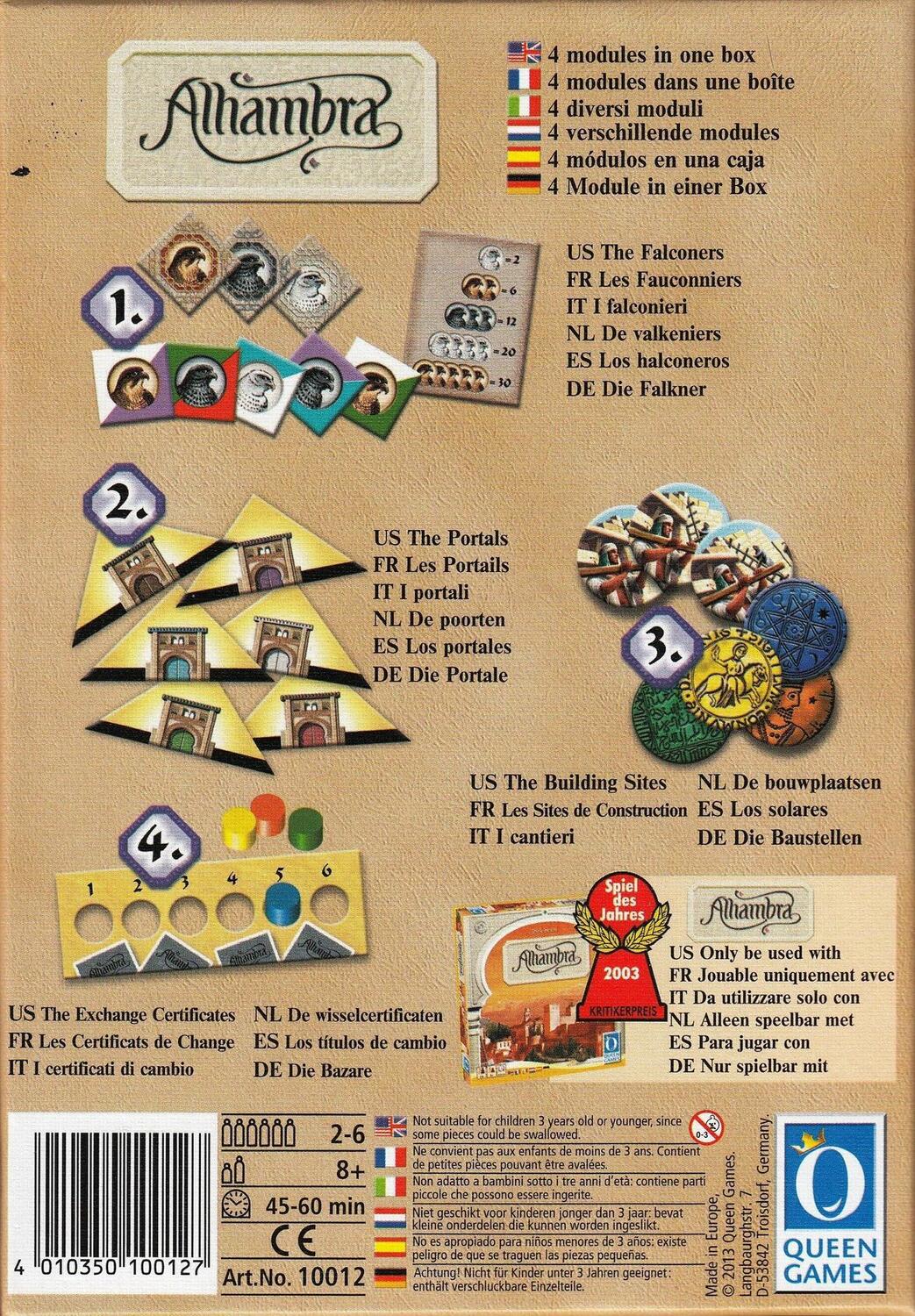 Alhambra: 6. Les Fauconniers Back