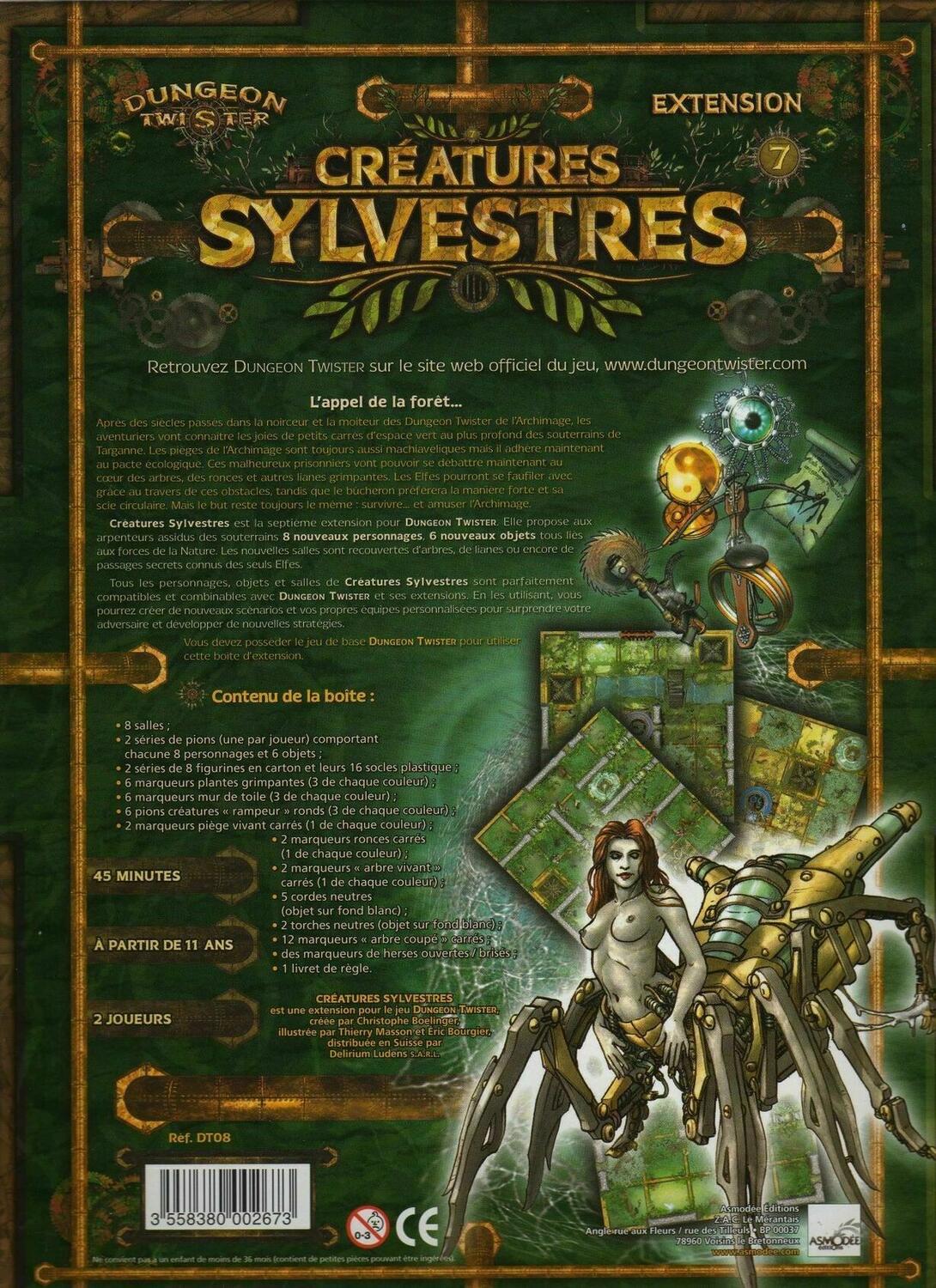 Dungeon Twister: Créatures Sylvestres Back