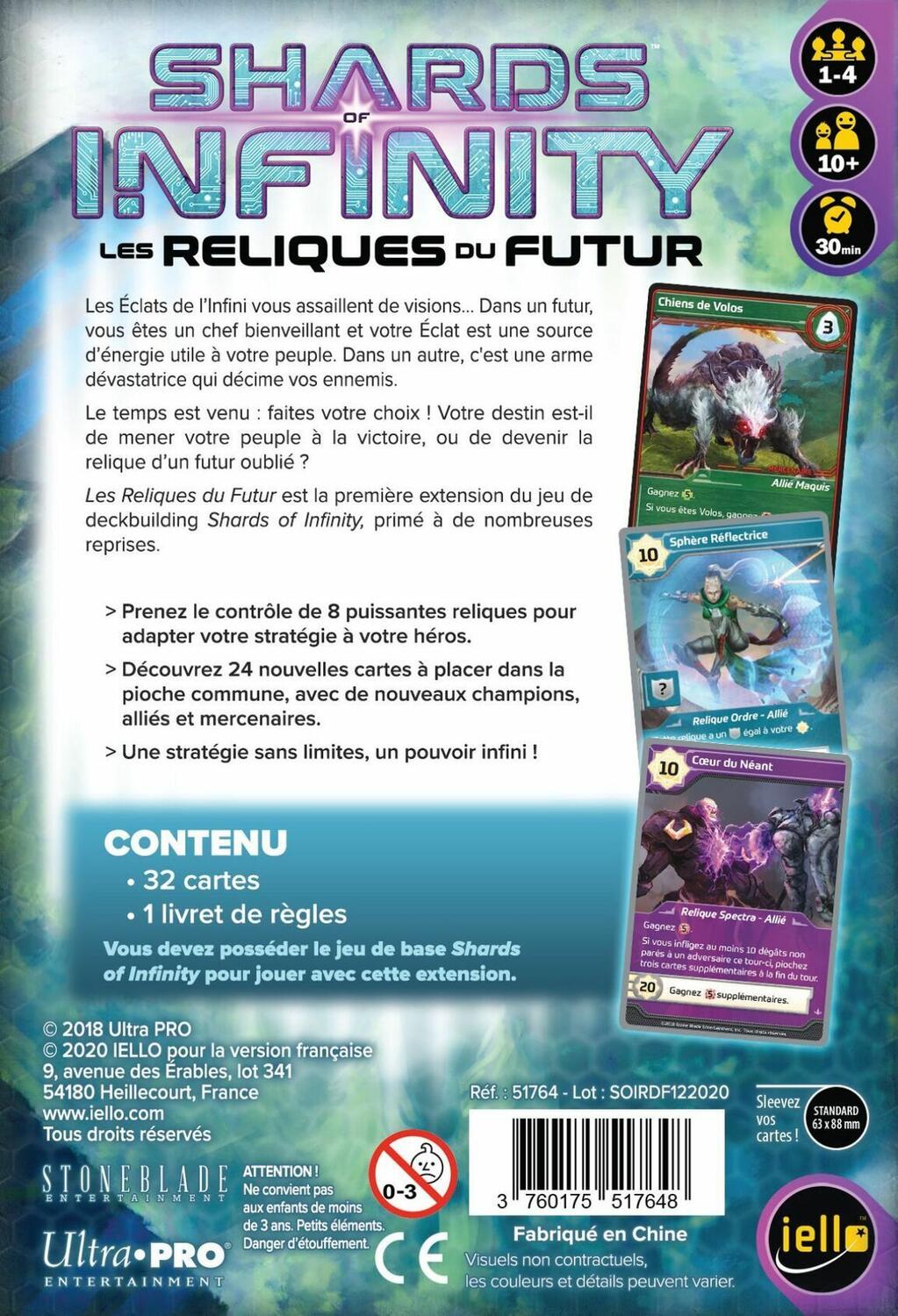 Shards of Infinity: Les Reliques du Futur Back
