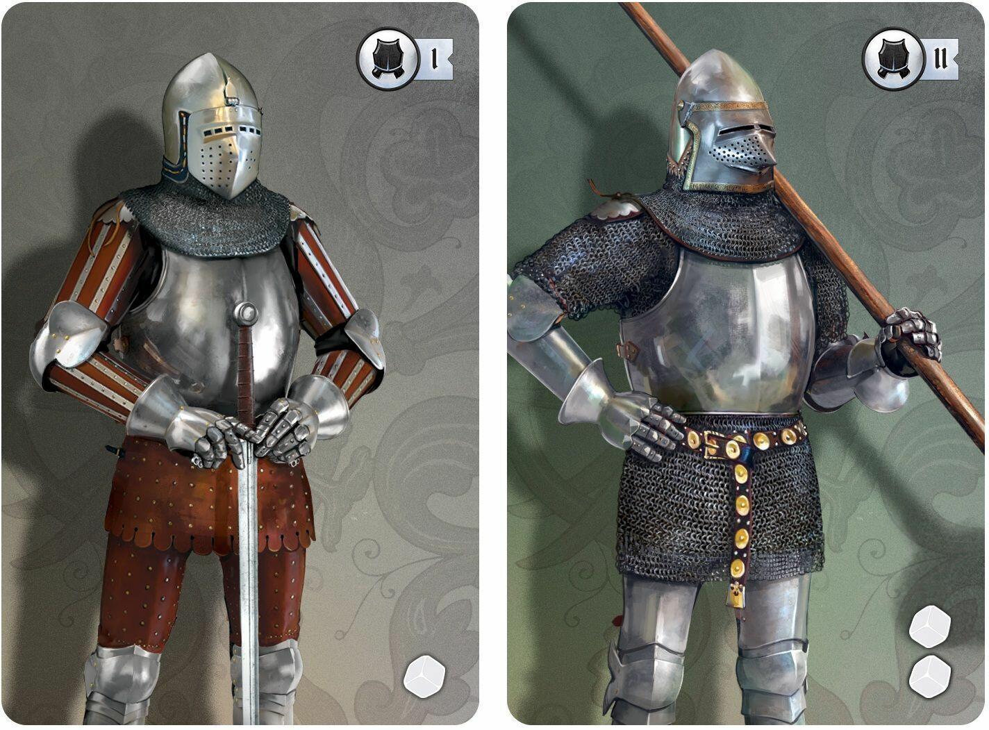 Glory: Un Jeu de Chevaliers Cartes