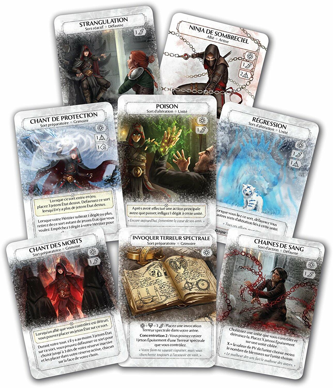 Ashes: Les Descendants de Sombreciel Cartes