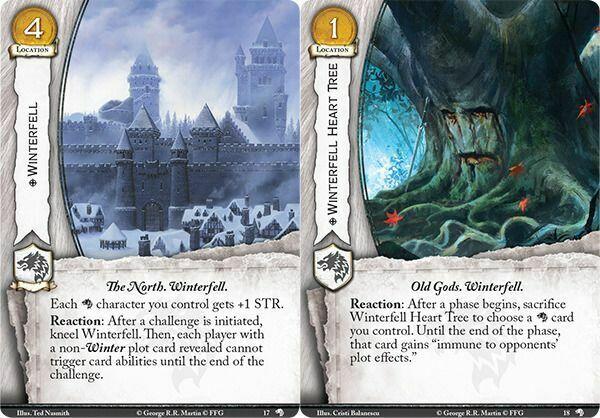 Le Trône de Fer: Le Jeu de Cartes - Les Loups du Nord Cartes