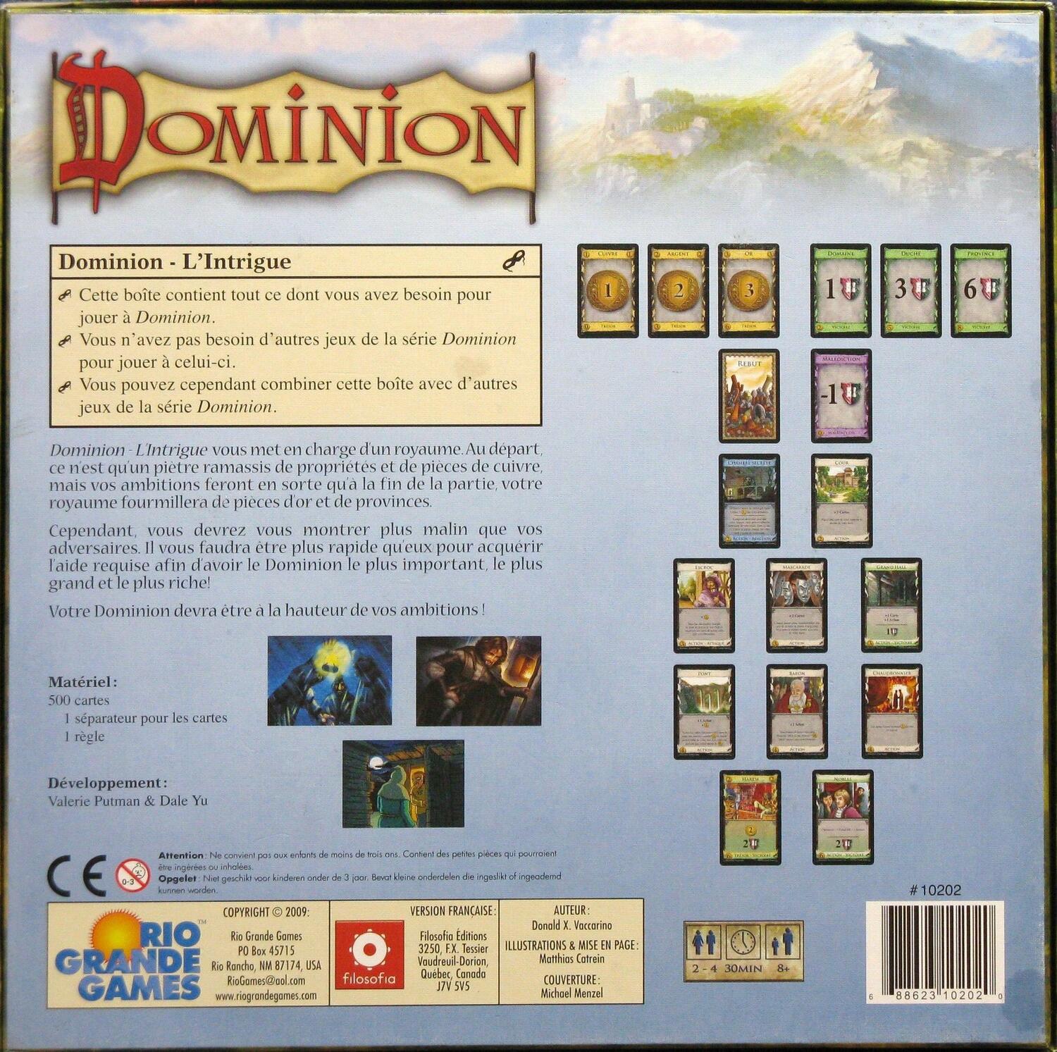 Dominion: L'Intrigue 2009 Back