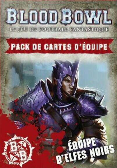 Blood Bowl: Le Jeu de Football Fantastique - Pack de Cartes d'Équipe - Équipe d'Elfes Noirs Cover