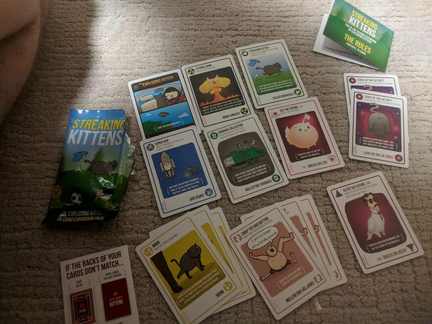 Exploding Kittens: Streaking Kittens Cartes