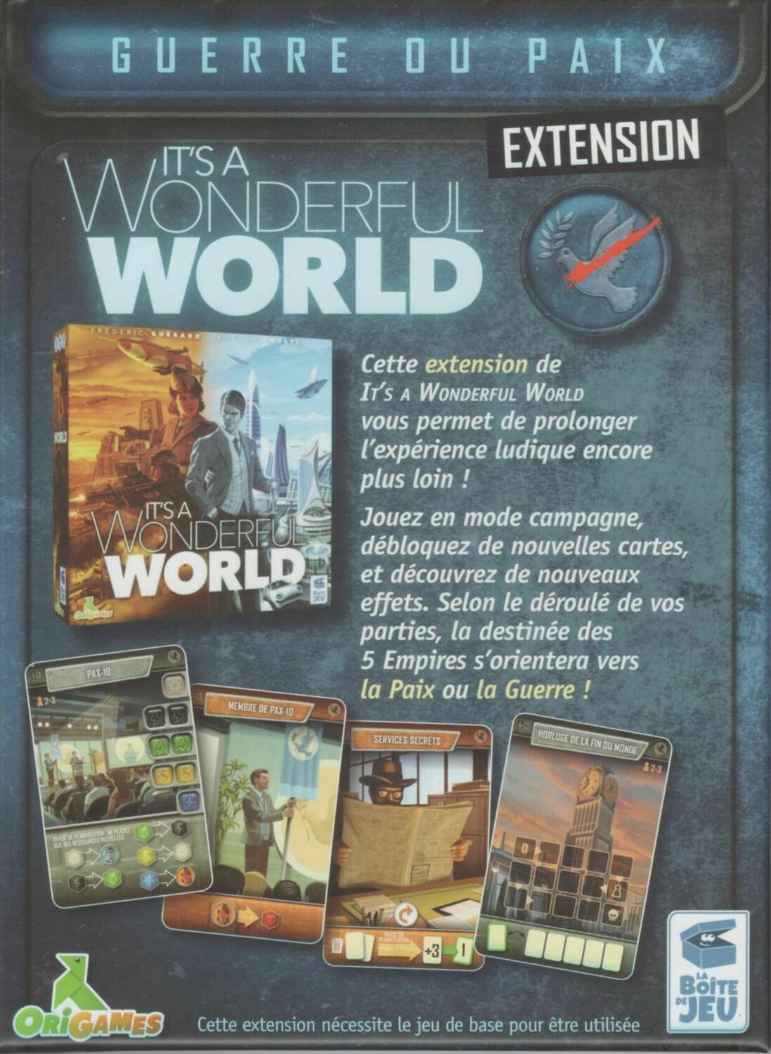 It's a Wonderful World: Guerre ou Paix Back