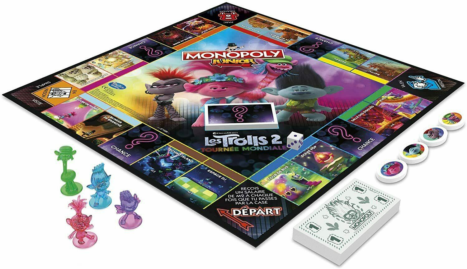 Monopoly: Junior - Les Trolls 2 - Tournée Mondiale Eclate