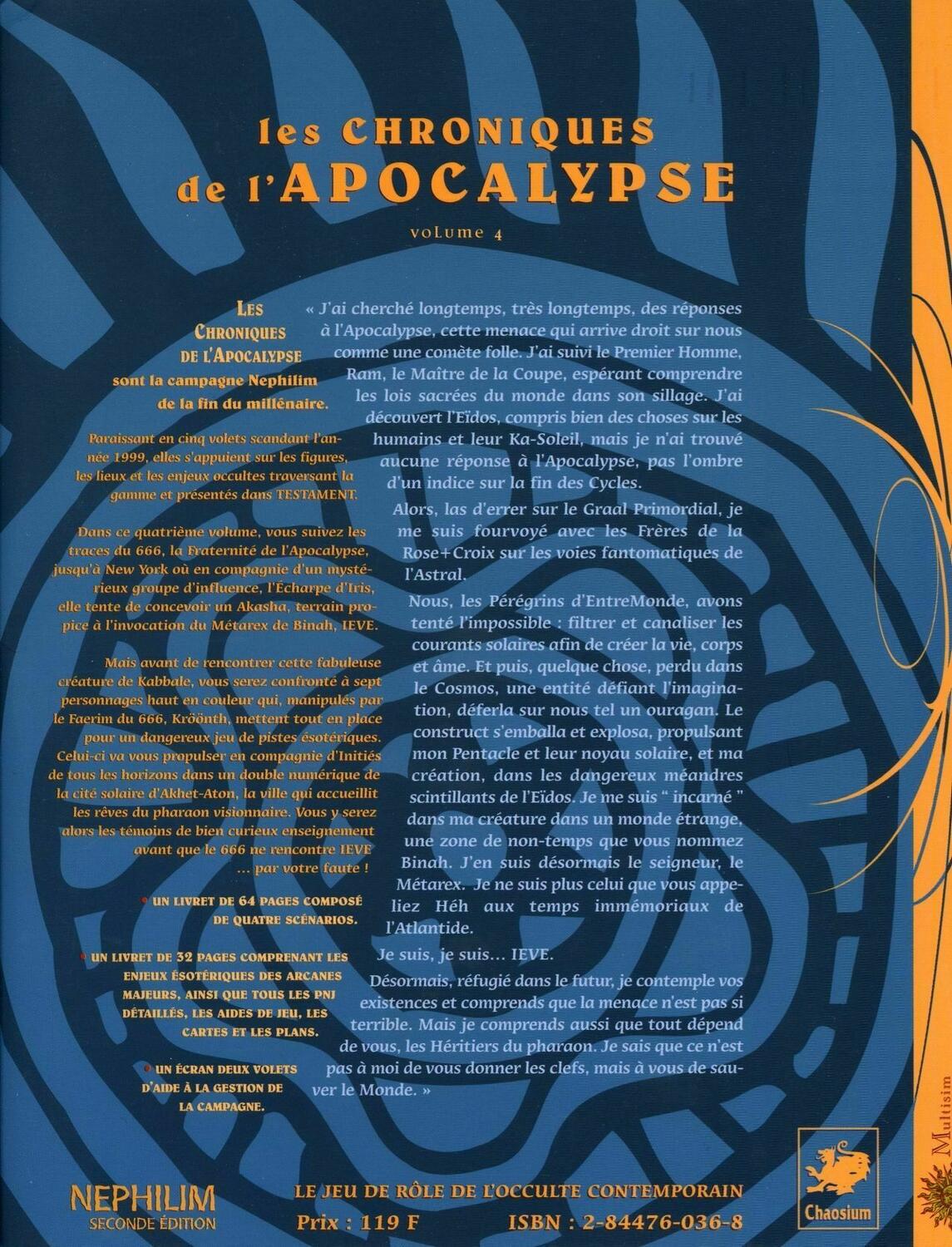Nephilim: Les Chroniques de l'Apocalypse - Volume 4 - Ieve Back