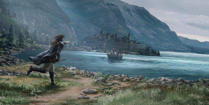 Le Seigneur des Anneaux: Le Jeu de Cartes - Le Siège d'Annúminas Artwork