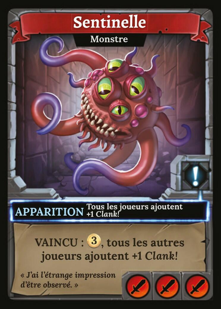 Clank! - Trésors Engloutis Carte Sentinelle