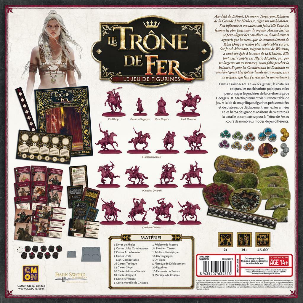 Le Trône de Fer: Le Jeu de Figurines - Targaryen Back