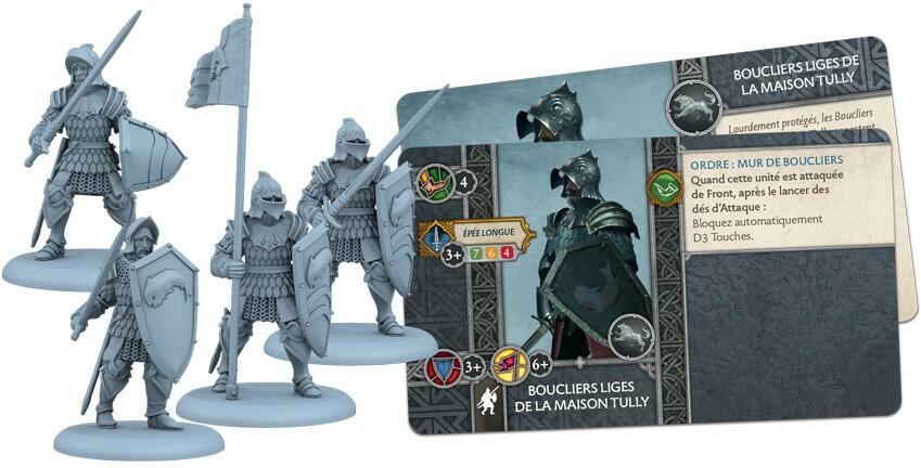 Le Trône de Fer: Le Jeu de Figurines - Bouclier Liges Tully Eclate