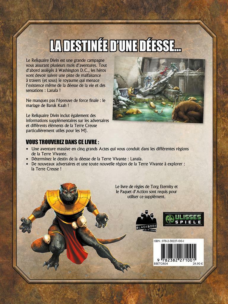 Torg Eternity: Le Reliquaire Divin Back