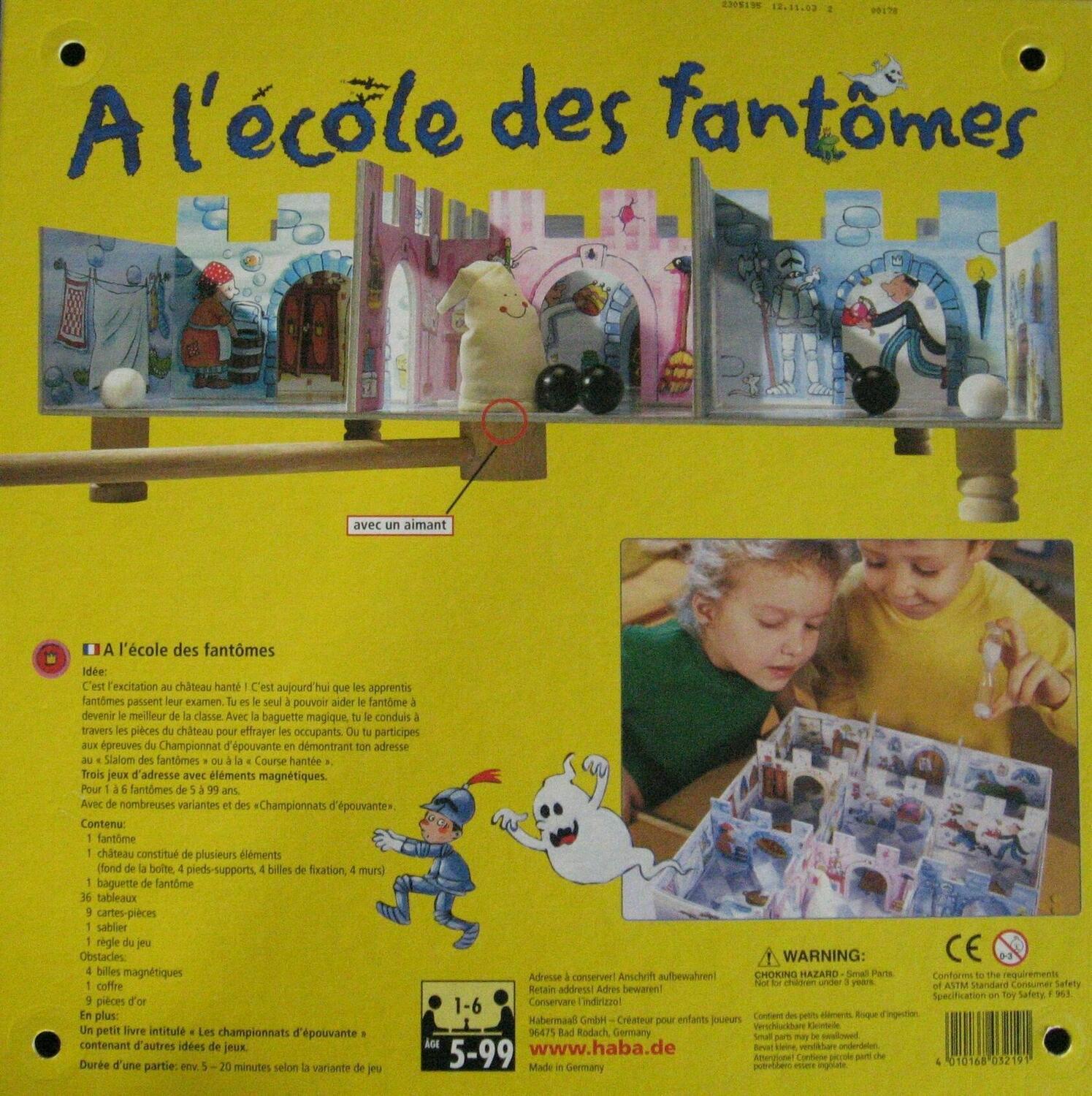 A l'École des Fantômes Back