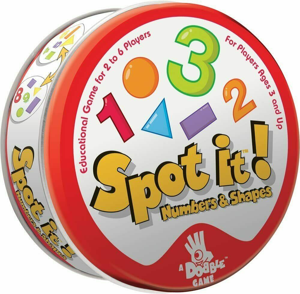 Spot it! Numbers & Shapes Cover 3d