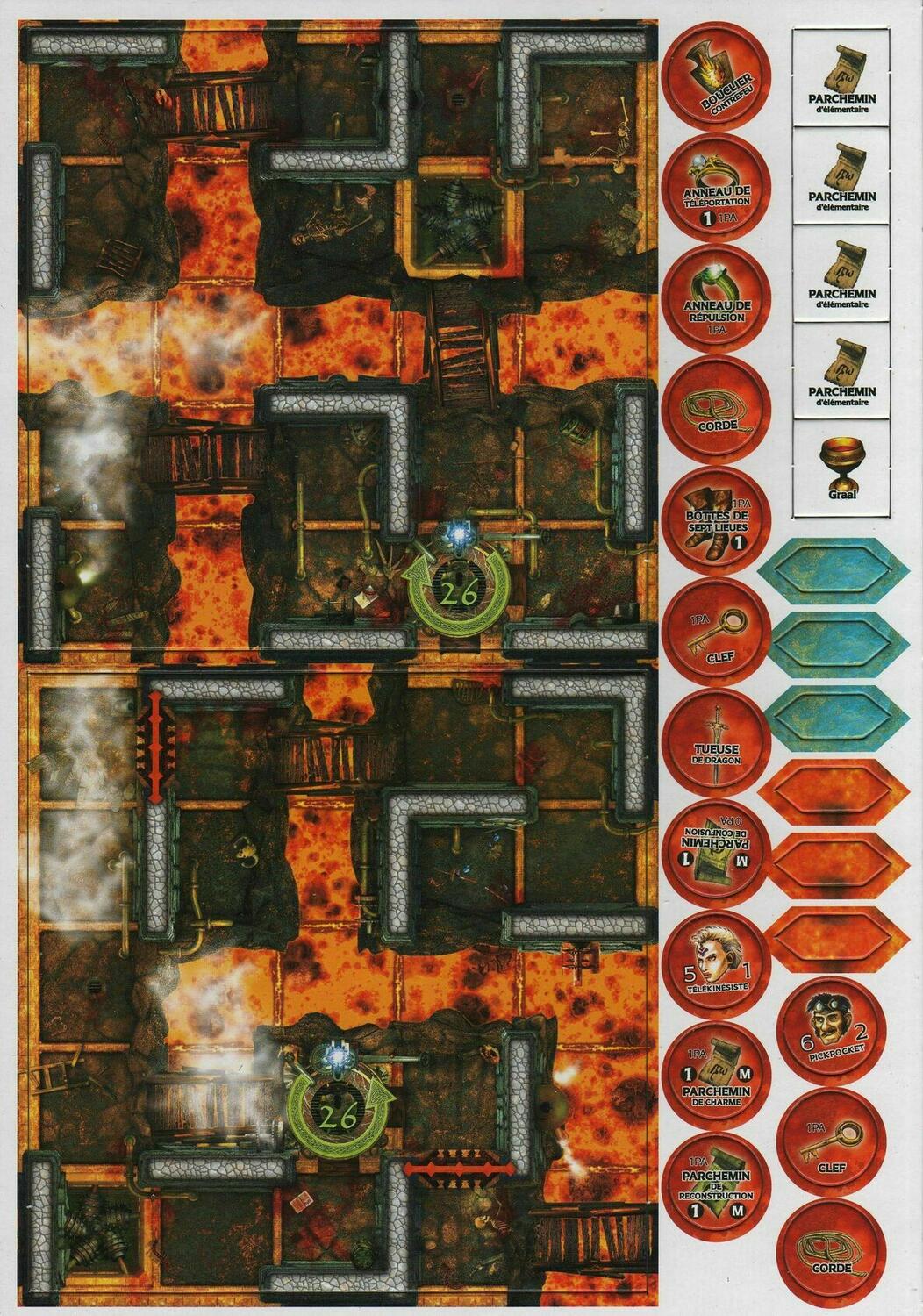 Dungeon Twister: À Feu & À Sang Plateau